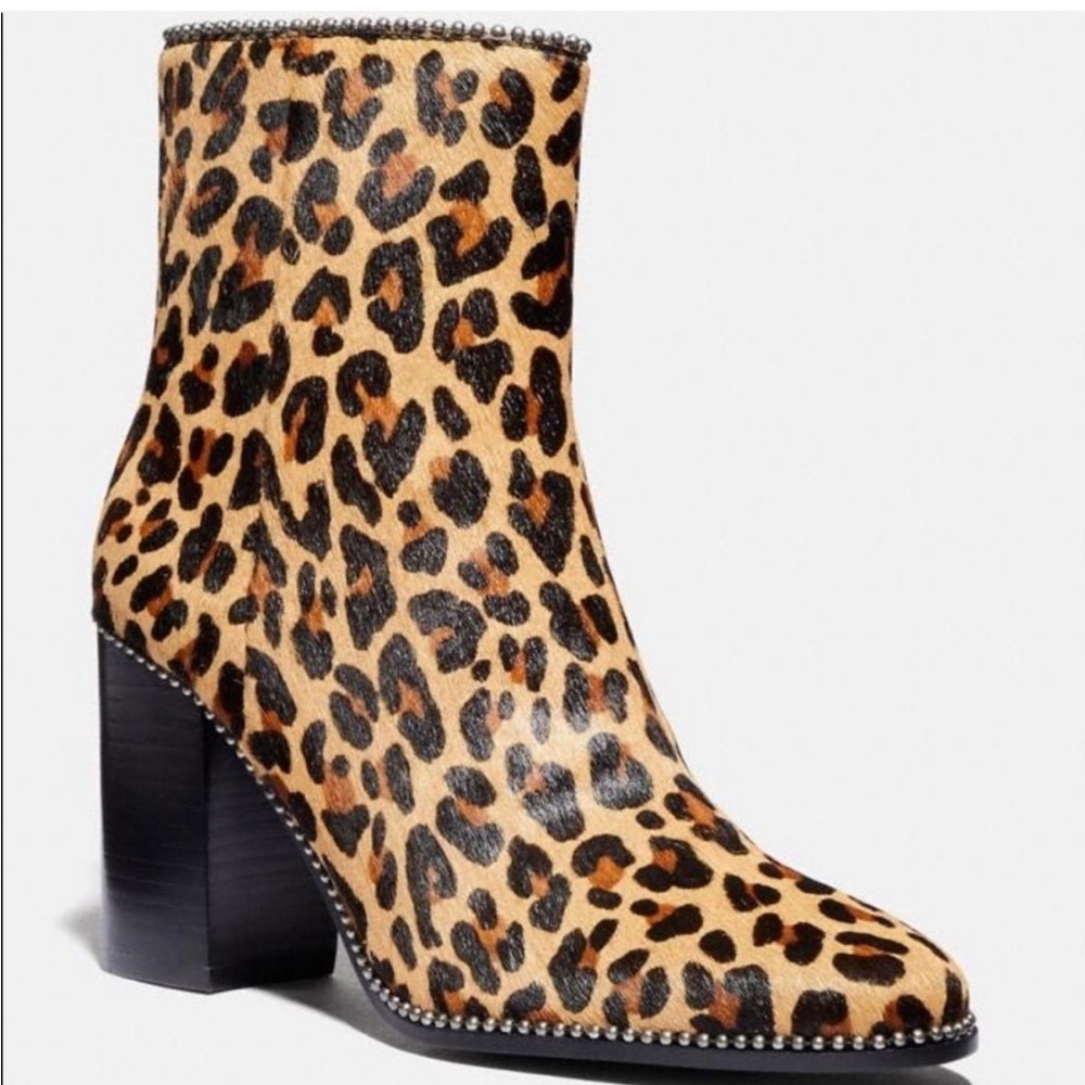 COACH Drea Beadchain Ankle Boots